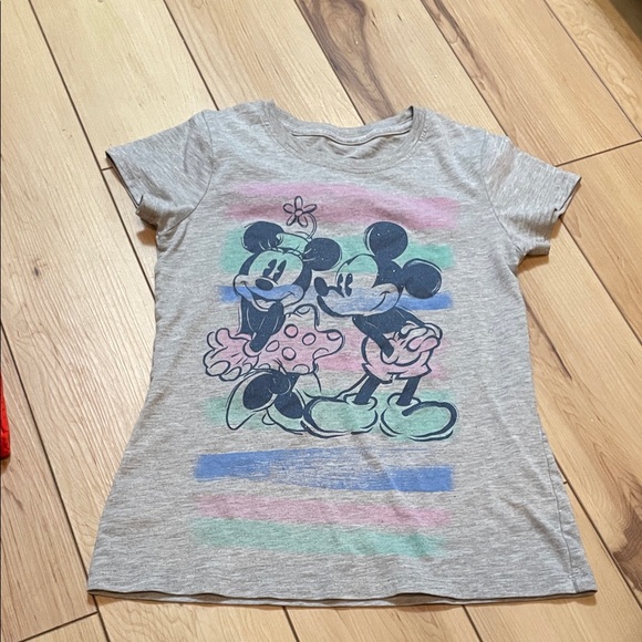 Disney Other - Disney Gray Tee with Mickey and Minnie